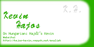 kevin hajos business card